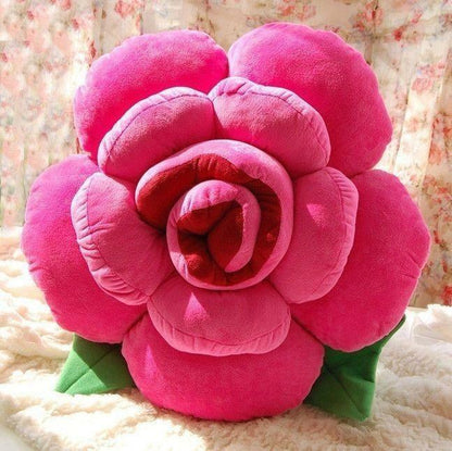 Rose Shape Bed Sofa Chair Throw Cushion Lumbar Pillow Lover Wedding Gift