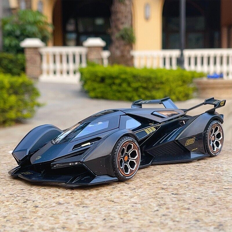 1:24 Lamborghini V12 Vision VGT Diecast Mode Car Vehicle Sound Light Kids Gifts