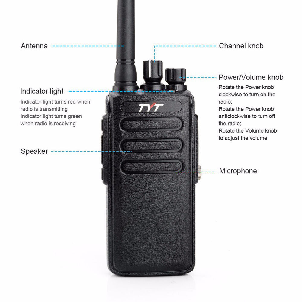 10W MD680 DMR Radio 16 CANALI Dual Time Spot Encryption HAM Wireless Interphone