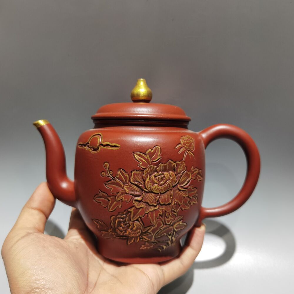vintage chinese yixing purple clay teapot zisha ceremony exquisite teaware rare