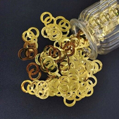 Dual Circle Confetti 15g Double Rings Sequin DIY Wedding Party Event Favor Decor