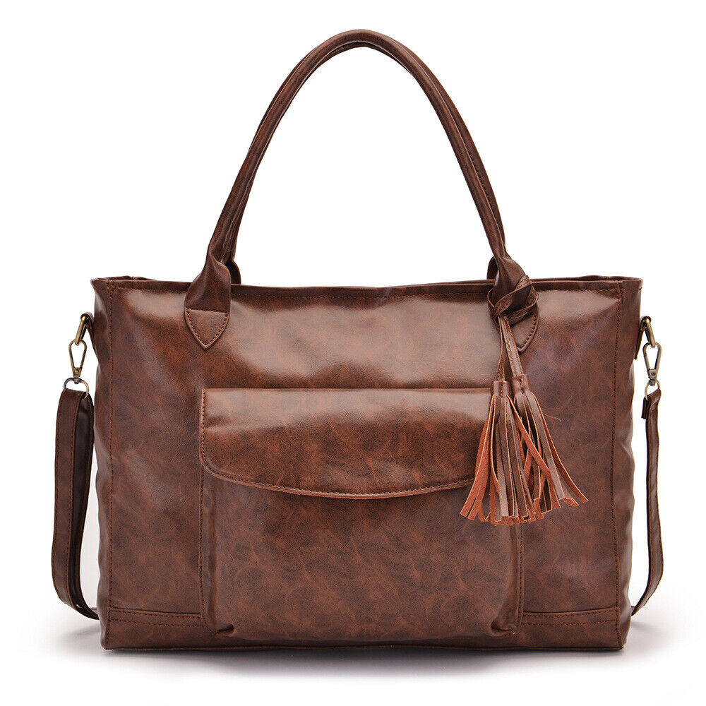 Women's Soft eather Tote, Large Capacity Travel Handbags Sling Shoulder Bags