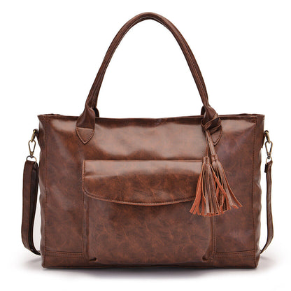 Women's Soft eather Tote, Large Capacity Travel Handbags Sling Shoulder Bags