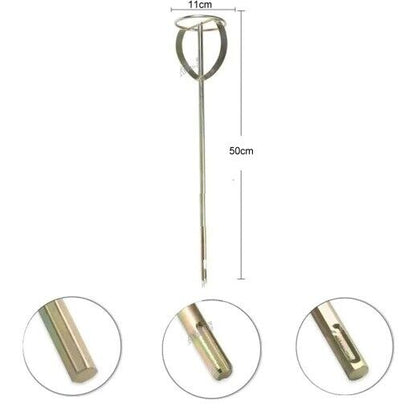 Paint Stirring Rod S-Type Mixer Drill Handheld Cement Plaster Mortar Mixing Tool