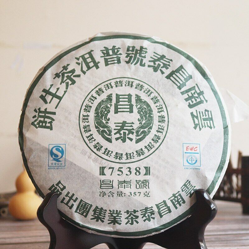 357g China Chang Tai 7538 Puer Sheng Raw Yunnan Changtai Pu-erh Tea Cake