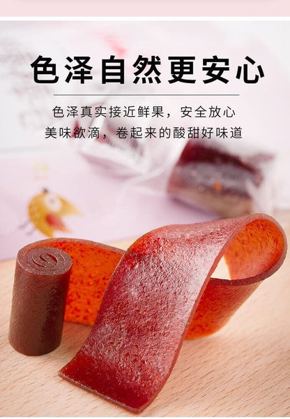 Hawthorn Roll Sweet and Sour Snacks Hawthorn Berry Long Rolls Dried Fruit 100g