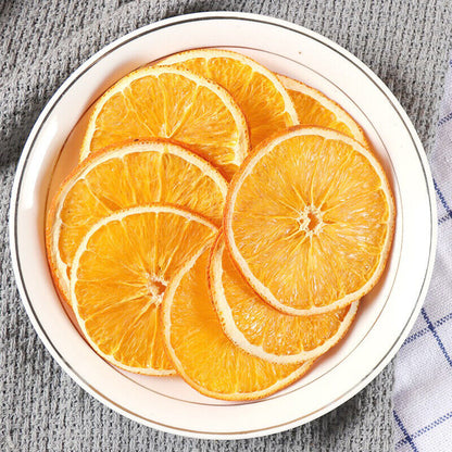 China orange slices, dried tea, fresh grains, fruits, organic juice, hand-made Drin-