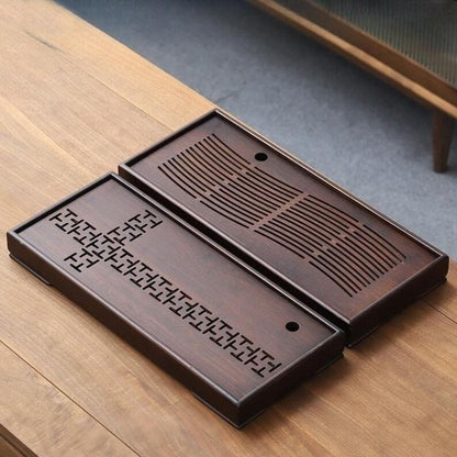 Chinese Wooden Tea Tray With Water Storage|Gong Fu Tea Tray