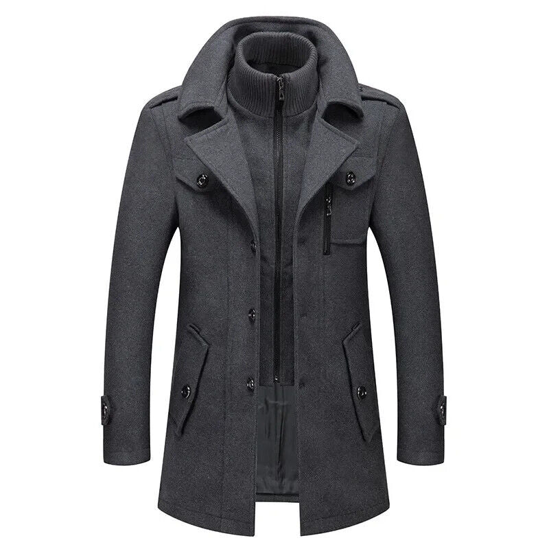 Autumn Winter Men Wool Coat Coat Wool Coat Male Casual Overcoat Clothing
