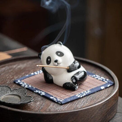 Ceramic Panda Incense Holder for Sticks