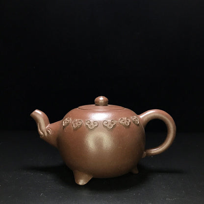 Chinese Yixing Zisha Clay Handmade Exquisite Teapot （吉祥如意 底款：程寿珍）