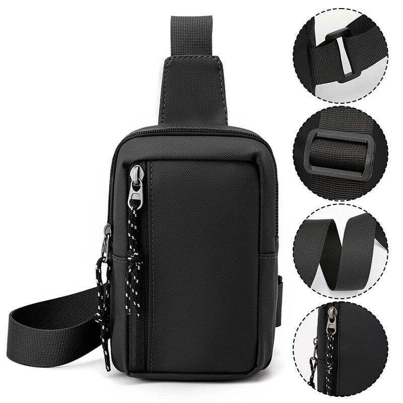 Men Women Unisex Sling Bag Chest Cross Body Travel Sport Shoulder Backpack Nylon