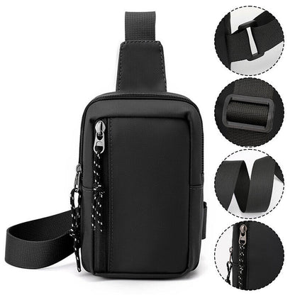 Men Women Unisex Sling Bag Chest Cross Body Travel Sport Shoulder Backpack Nylon