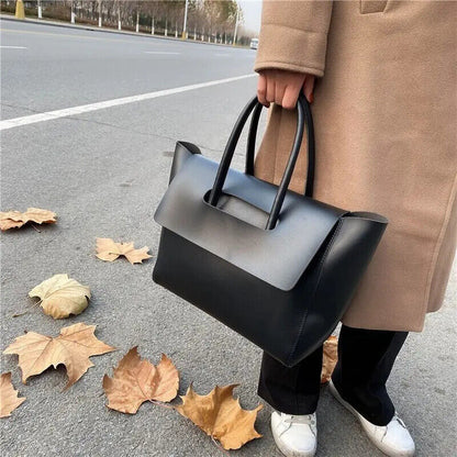 2023 Handbags Woman Tote Bag Simple PU Leather Female Shoulder Bag