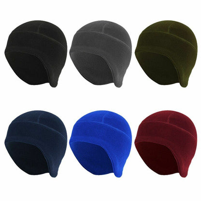 Outdoor Fleece Hat Winter Tactical Camping Beanies Cap Windproof Cycling Hunting