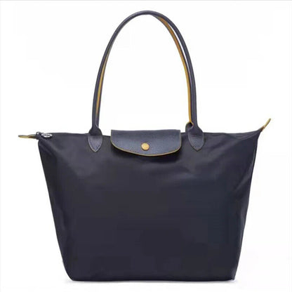 New Fashion High Capacity Embroidered Nylon Shoulder Bag Shopping Bag