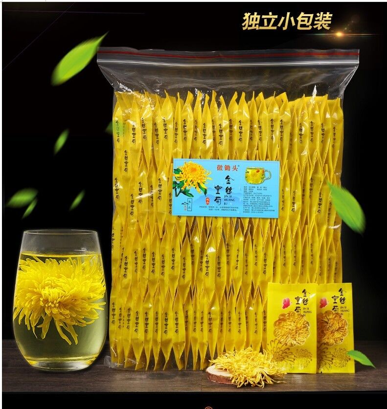 100 packets of chrysanthemum tea, with giant golden chrysanthemum blooming tea-