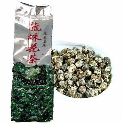 Top Jasmin Blume Grüner Tee Oragnic Jasmine Dragon Pearl Tea Healthy Drink 250g
