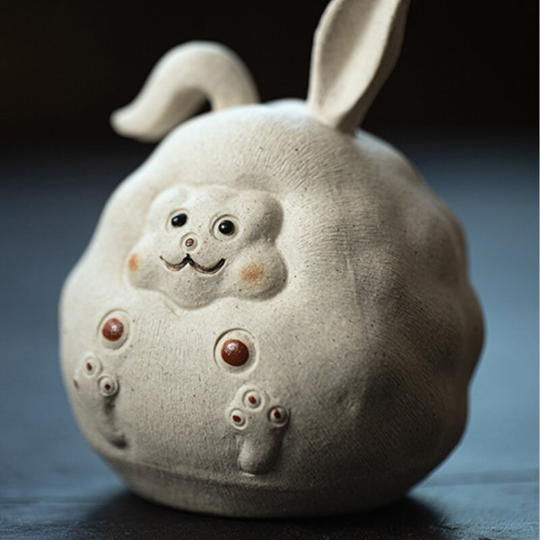 Cute Rabbit Purple Clay Teapet from Yixing