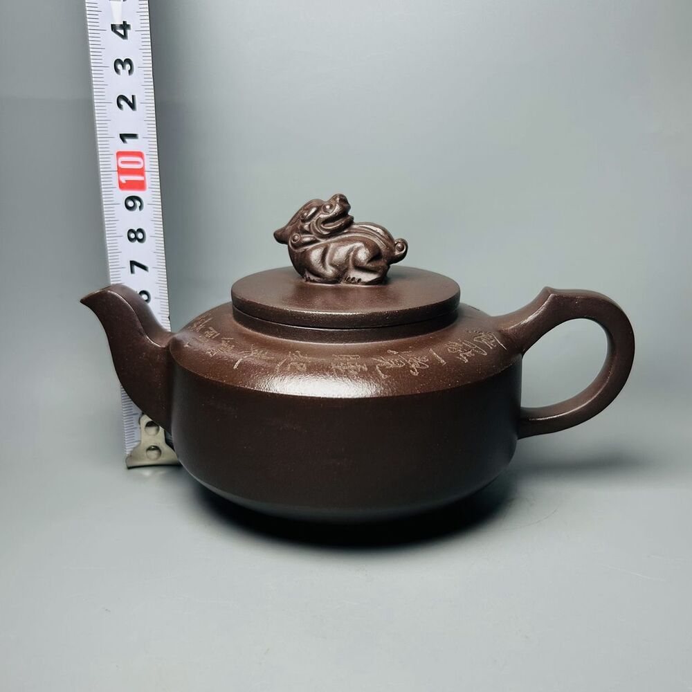 Chinese Yixing Purple Clay Teapot Tea Set Pot Zisha Ceramic Cute Decor Figurine