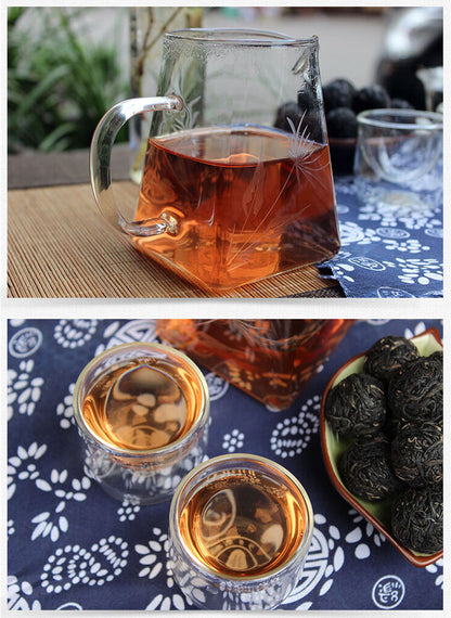 Jing Mai Mountain Zi Juan Handmade Long Zhu Purple Puer Pu-erh Tea Tuo 250g Raw