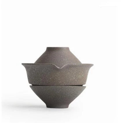 New Ceramic Teapot Tea Cup Set Portable Travel Tea Set