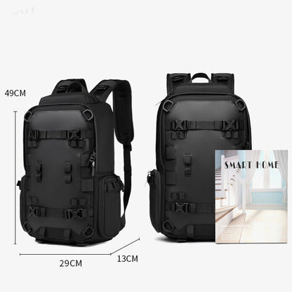OZUKO Men's Backpack, Waterproof Oxford fabric Travel Bag, 15.6" Laptop Backpack
