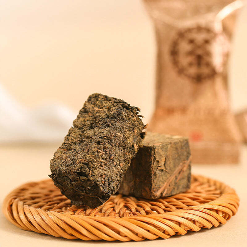 240g Anhua Mini Dark Tea Brick Portable Fucha Chinese Red Tea Organic Black Tea