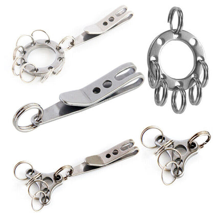 Mini Pocket Clips Carabiner Bag Waist Belt Clip Key Buckles Holder Outdoor T-cx