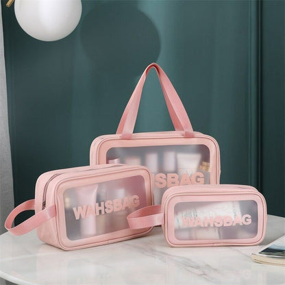 Portable Travel Storage Bag Toiletry Organize Waterproof PVC Cosmetic Bags Women