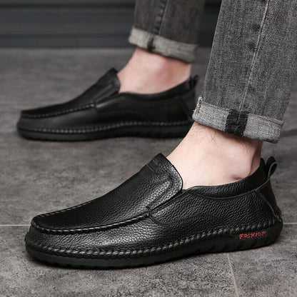 Genuine Leather Men Loafers ShoesMen dress shoes Flat men Driving Shoes