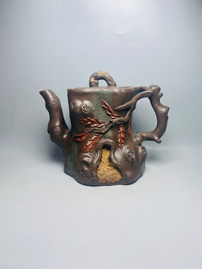 Chinese Yixing Zisha Clay Handmade Exquisite Teapot （树桩 底款：陈鸣远）