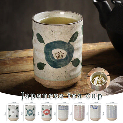 300ml Vintage Japanese Ceramic Mugs Tea Wine Sushi Sake Cup Restaurant Travel