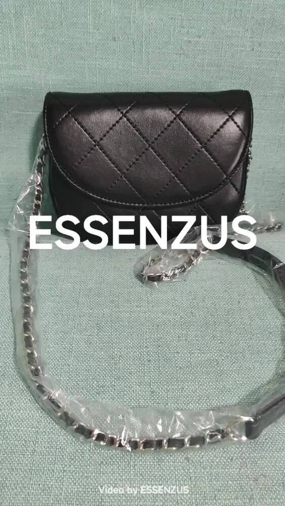 Mini Quilted Sheepskin Leather Saddle Shoulder Bag Flap Purse Handbag Crossbody