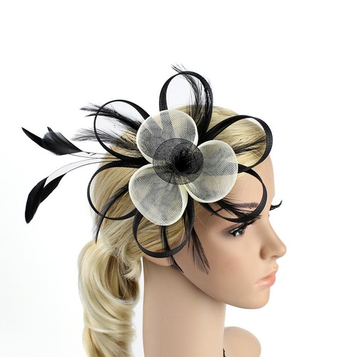 Fascinator Hat Veil Feather Fascinator Hair Clip Party Hat Fascinator Wedding