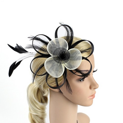 Fascinator Hat Veil Feather Fascinator Hair Clip Party Hat Fascinator Wedding