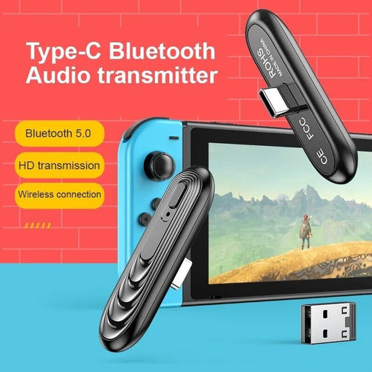 Adaptador Bluetooth de Juegos Receptor de audio para TV Nintendo Switch PS4 PC