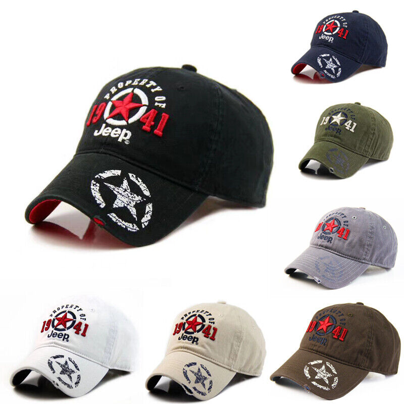 1941 Jeep Hat Nautica Champion NS83 Sport Baseball Cap White Blue Adjustable