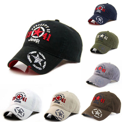 1941 Jeep Hat Nautica Champion NS83 Sport Baseball Cap White Blue Adjustable