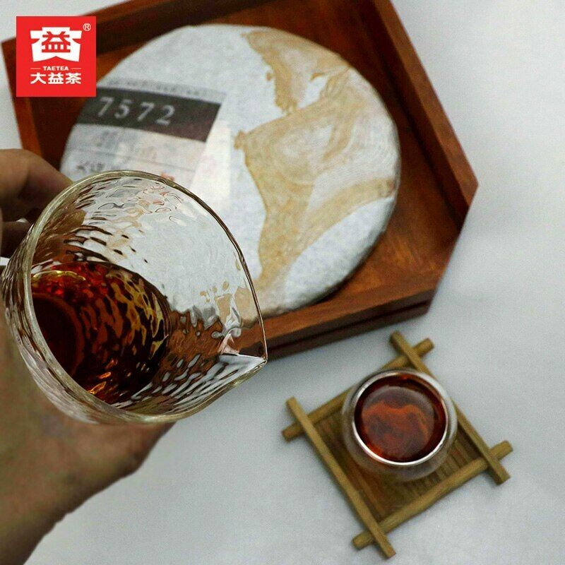 Top Premium TAETEA Dayi 7572 Shu Puer Chinese 100% Authentic Ripe Puerh Tea 357g