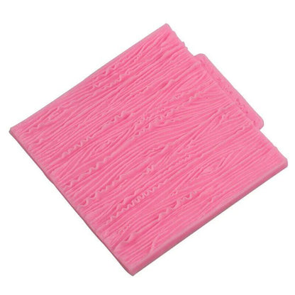 Tree Bark Texture Wood Pattern Silicone Mould Mat Fondant Cake Decoration Mold