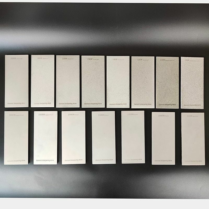 Diamond Sharpening Stone 80~3000 Grit Thin Sharpeners Plate Polishing Whetstones