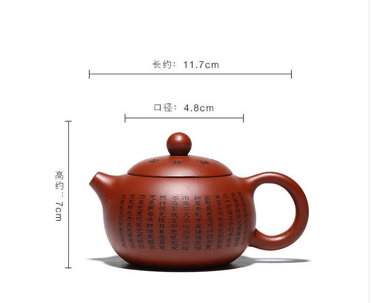 Chinese Yixing Zisha Clay Handmade Exquisite Teapot （心经西施）