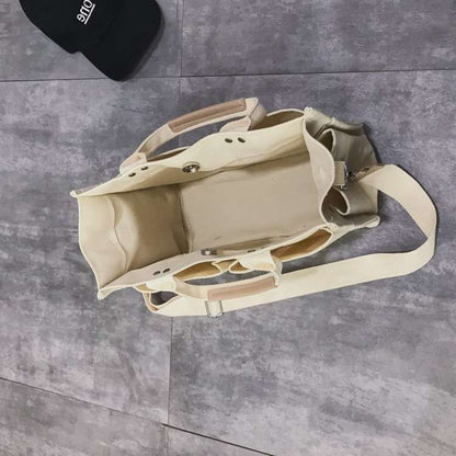 Casual Canvas Large Handbag Wide Strap Shoulder Crossbody Shopper Bag 32*25*13CM