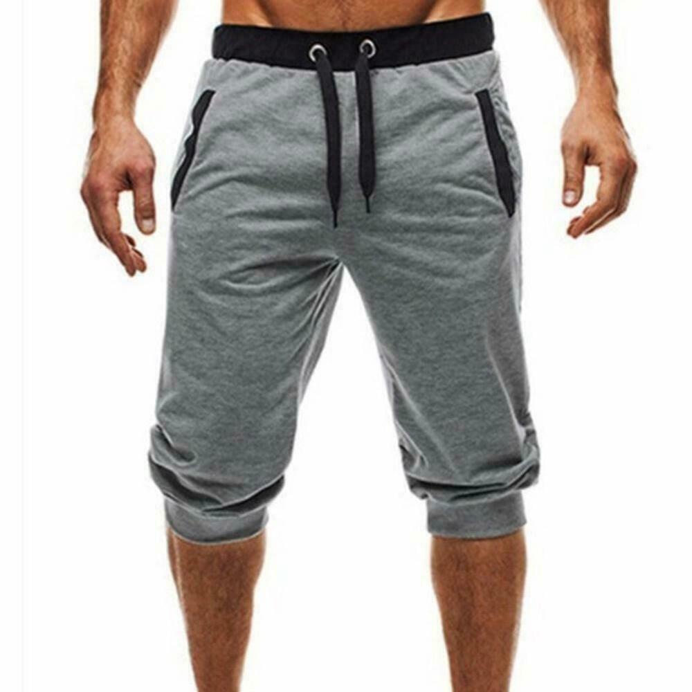 Mens Shorts Baggy Jogger Short Slacks Soft Cotton Trousers Shorts Men's Pants