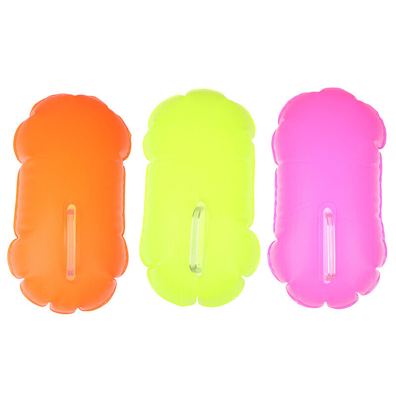 Inflatable Swim Buoy Safety Float Waterproof Air Dry Bag Open Water Swimmingfp