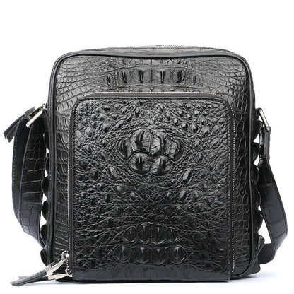 Handcrafted Nile Crocodile Skin Leather 10" Men's Luxury Shoulder/Messenger bag
