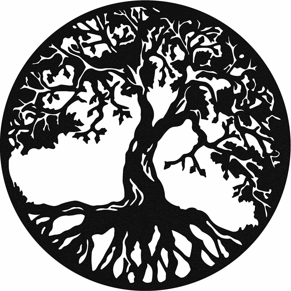 Metal Wall Art - Tree of Life Ornaments Artwork Wall Stickers Shape Decoration