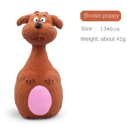 Pet Dog Indestructible Interactive Chew Toys, Stuffed Squeaky Sound Cartoon US