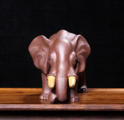 Purple sand tea pet Yixing elephant creative decoration sculpture miscellaneous